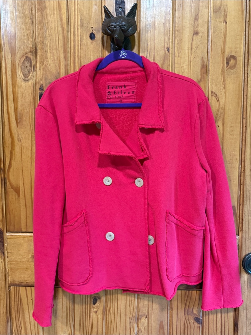 Frank & Eileen Bright Red Mini Belfast Jacket